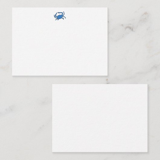 ブルーカニ ノートカード (正面/裏面)