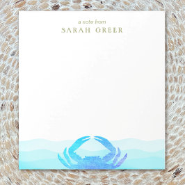 ブルーカニ ノートパッド