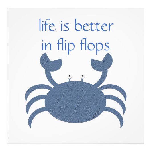 ブルーカニ フォトプリント            (正面)