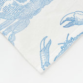 ブルーカニ フリースブランケット (角)