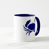 ブルーカニ マグカップ (正面右)