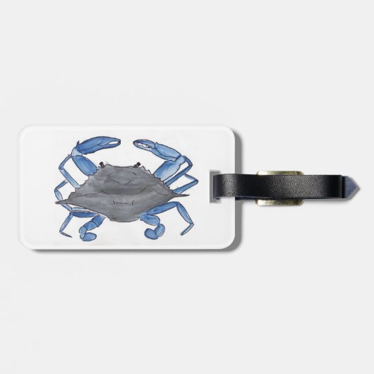 ブルーカニ  ラゲッジタグ (裏面横)