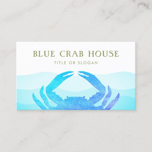 ブルーカニ 名刺 (正面)
