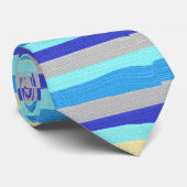 ブルーカバナストライプホテル ネクタイ (ロール)