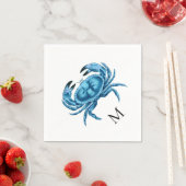 ブルーカパーソナライズされたニ スタンダードカクテルナプキン (インサイチュ)