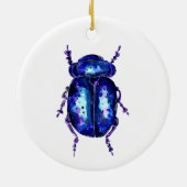 ブルーカブトムシとパープルカブト セラミックオーナメント (裏面)