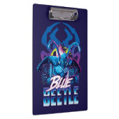 ブルーカブトムシのレトロウェーブシティサンセット クリップボード (右)