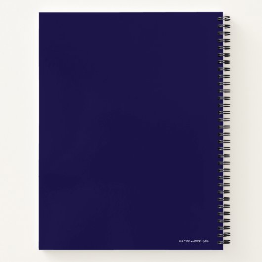 ブルーカブトムシのレトロウェーブシティサンセット ノートブック (裏面)