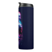 ブルーカブトムシのレトロウェーブシティライト タンブラー (回転右)