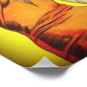 ブルーカブトムシヴィンテージゴールデンエイジ漫画ブック ポスター (角)