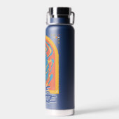 ブルーカブトムシScarab Talaveraグラフィック ウォーターボトル (背面)