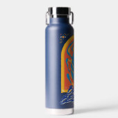 ブルーカブトムシScarab Talaveraグラフィック ウォーターボトル (正面)