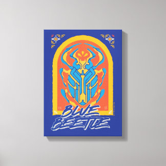 ブルーカブトムシScarab Talaveraグラフィック キャンバスプリント