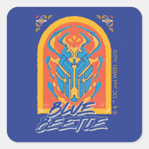 ブルーカブトムシScarab Talaveraグラフィック スクエアシール