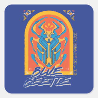 ブルーカブトムシScarab Talaveraグラフィック スクエアシール
