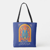 ブルーカブトムシScarab Talaveraグラフィック トートバッグ (裏面)