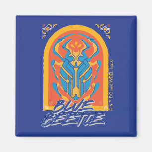 ブルーカブトムシScarab Talaveraグラフィック マグネット