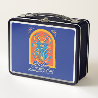 ブルーカブトムシScarab Talaveraグラフィック メタルランチボックス