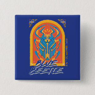 ブルーカブトムシScarab Talaveraグラフィック 缶バッジ
