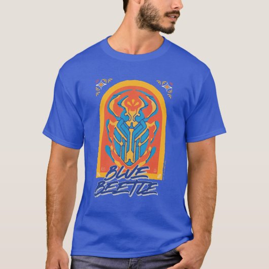 ブルーカブトムシScarab Talaveraグラフィック Tシャツ (正面)
