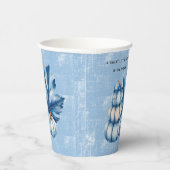 ブルーカボチャとリーフボーイ赤ちゃんシャワー 紙コップ (右)