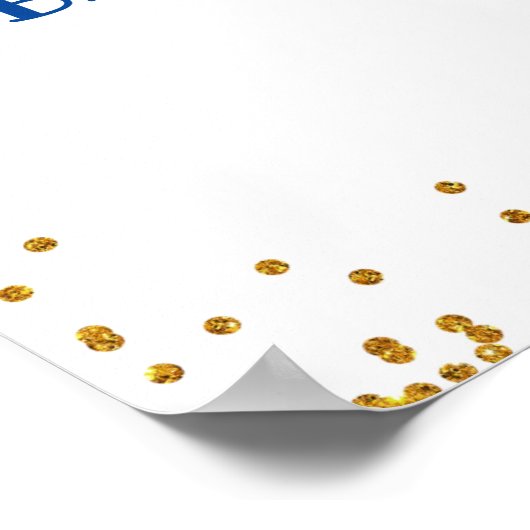 ブルーカボチャのトラック赤ちゃんシャワー歓迎サイン ポスター (角)