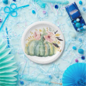 ブルーカボチャフローラ秋水彩エレガント秋 ペーパープレート (パーティー)