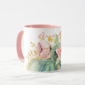 ブルーカボチャフローラ秋水彩エレガント秋 マグカップ (正面左)