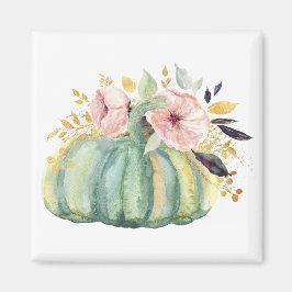 ブルーカボチャフローラ秋水彩エレガント秋 マグネット