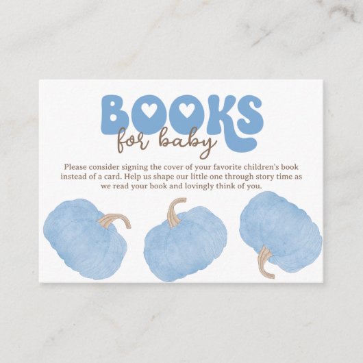 ブルーカボチャベビーエンクロージャカード エンクロージャーカード (正面)