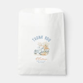 ブルーカボチャ小さなトラック男の子の赤ちゃんシャワー フェイバーバッグ (正面)