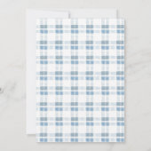 ブルーカボチャ小さなトラック男の子の赤ちゃんシャワー 招待状 (裏面)