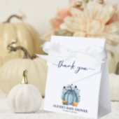 ブルーカボチャ彼の方法に秋男の子の赤ちゃんシャワー フェイバーボックス