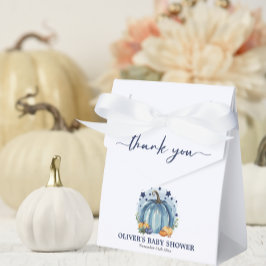 ブルーカボチャ彼の方法に秋男の子の赤ちゃんシャワー フェイバーボックス