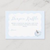 ブルーカボチャ男の子の秋の赤モダンちゃんシャワー エンクロージャーカード (正面)