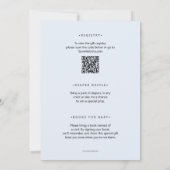 ブルーカボチャ男の子の赤ちゃんシャワーすべて1つ 招待状 (裏面)