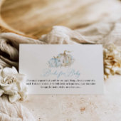 ブルーカボチャ男の子の赤ちゃんシャワー本の要求エンクロス エンクロージャーカード