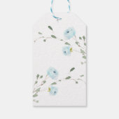 ブルーカボチャ男の子ベイビーシャワーありがとうメッセージカード ギフトタグ (裏面)