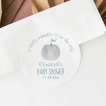 ブルーカボチャ男の子ベイビーシャワーありがとう