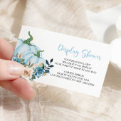 ブルーカボチャ表示赤ちゃんシャワー囲いカード エンクロージャーカード