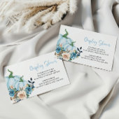 ブルーカボチャ表示赤ちゃんシャワー囲いカード エンクロージャーカード