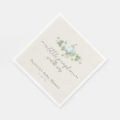 ブルーカボチャ赤ちゃんシャワーナプキ男女兼用ン スタンダードランチョンナプキン (角)