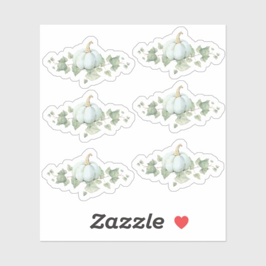 ブルーカボチャ赤ちゃんシャワーパーティーデコーステッカーシート シール (シート)