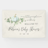 ブルーカボチャ赤ちゃんシャワーパーティーデコールシンボルや象徴バナー 横断幕 (横)