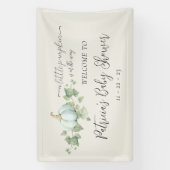 ブルーカボチャ赤ちゃんシャワーパーティーデコールシンボルや象徴バナー 横断幕 (縦)