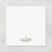 ブルーカボチャ赤ちゃんシャワーブックベビーカード エンクロージャーカード (裏面)