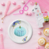 ブルーカボチャ赤ちゃんシャワー ペーパープレート (パーティー)