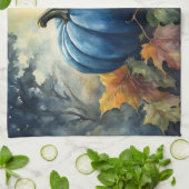 ブルーカボチャ – キッチンタオル (折り畳み)