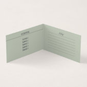 ブルーカボチャ – 名刺 (内部)