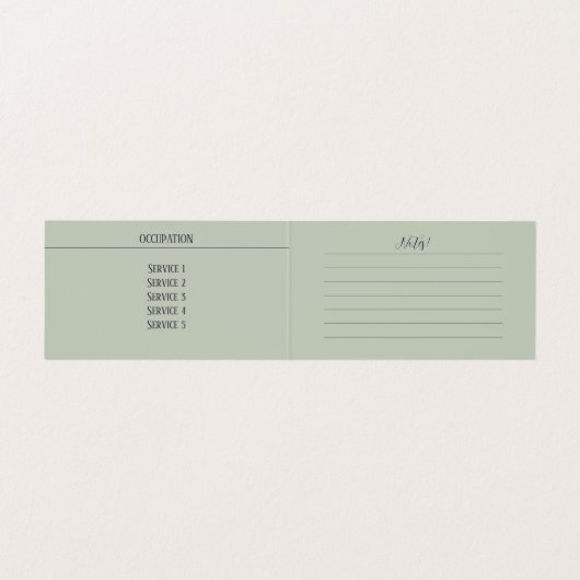 ブルーカボチャ – 名刺 (内部フラット)